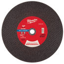 Milwaukee 49-94-0173 14" x 1/8" x 1" Performance+ Metal Cut Off Wheel - Type 1 (Pack of 10)