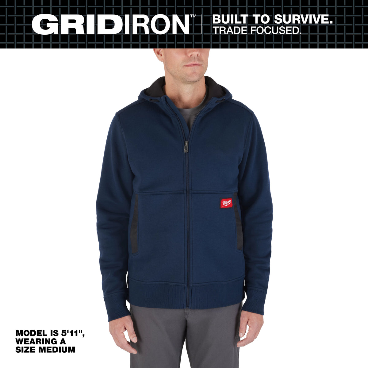 Milwaukee M250U-XL GRIDIRON Full-Zip Hoodie