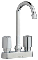 Chicago Faucets 895-E35-765ABCP Lead-Free Deck-mounted metering faucet with 4" centers