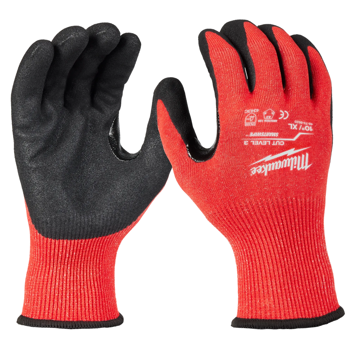 Milwaukee 48-73-8633 (1) Cut Level 3 Nitrile Dipped Gloves - XL (48-73-8633) (Pack of 6)