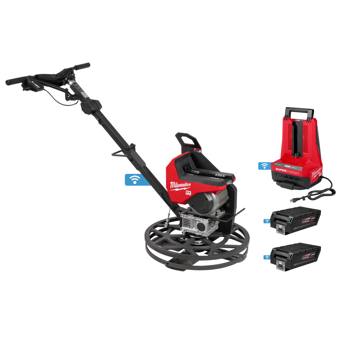 Milwaukee MXF324-2HD MX FUEL 24" Walk-Behind Edging Trowel Kit