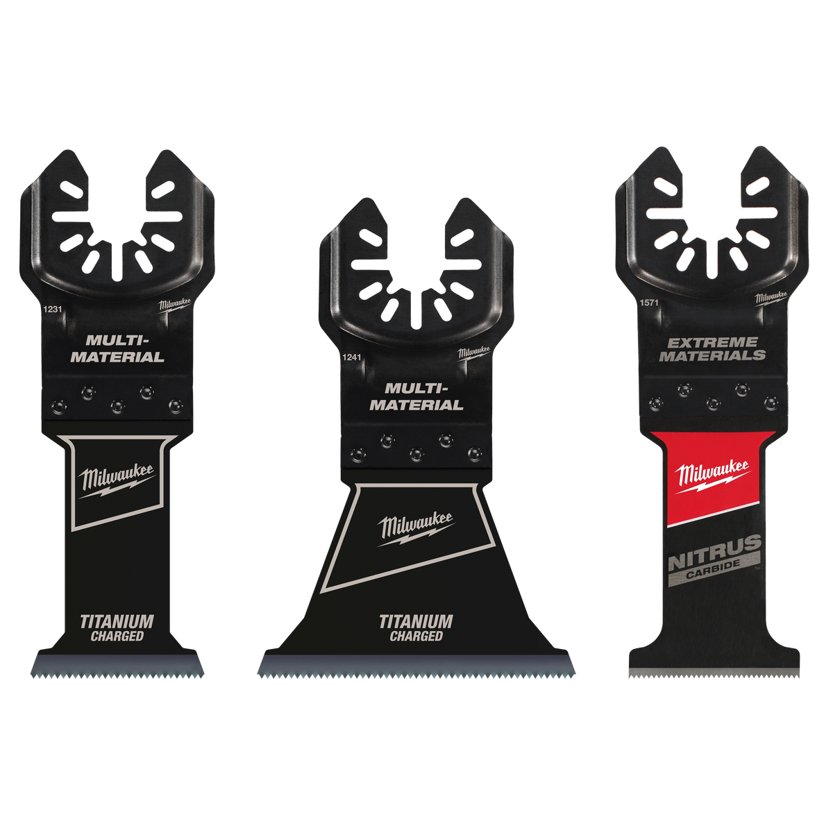 Milwaukee 49-10-9005 3 PC Multi-Material Universal Fit Oscillating Multi-Tool Blade Set