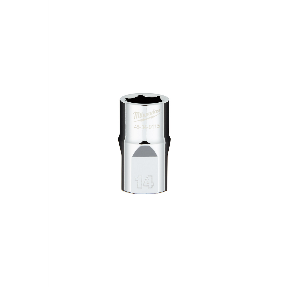 Milwaukee 45-34-9115 1/2" Drive 14MM Metric 6-Point Socket with FOUR FLAT Sides