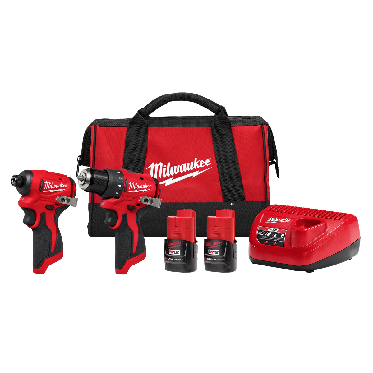 Milwaukee 3494-22 M12 Subcompact Brushless 2-Tool Combo Kit