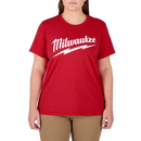 Milwaukee F453R-2X Women's GRIDIRON Logo Tee - Short Sleeve Red 2X