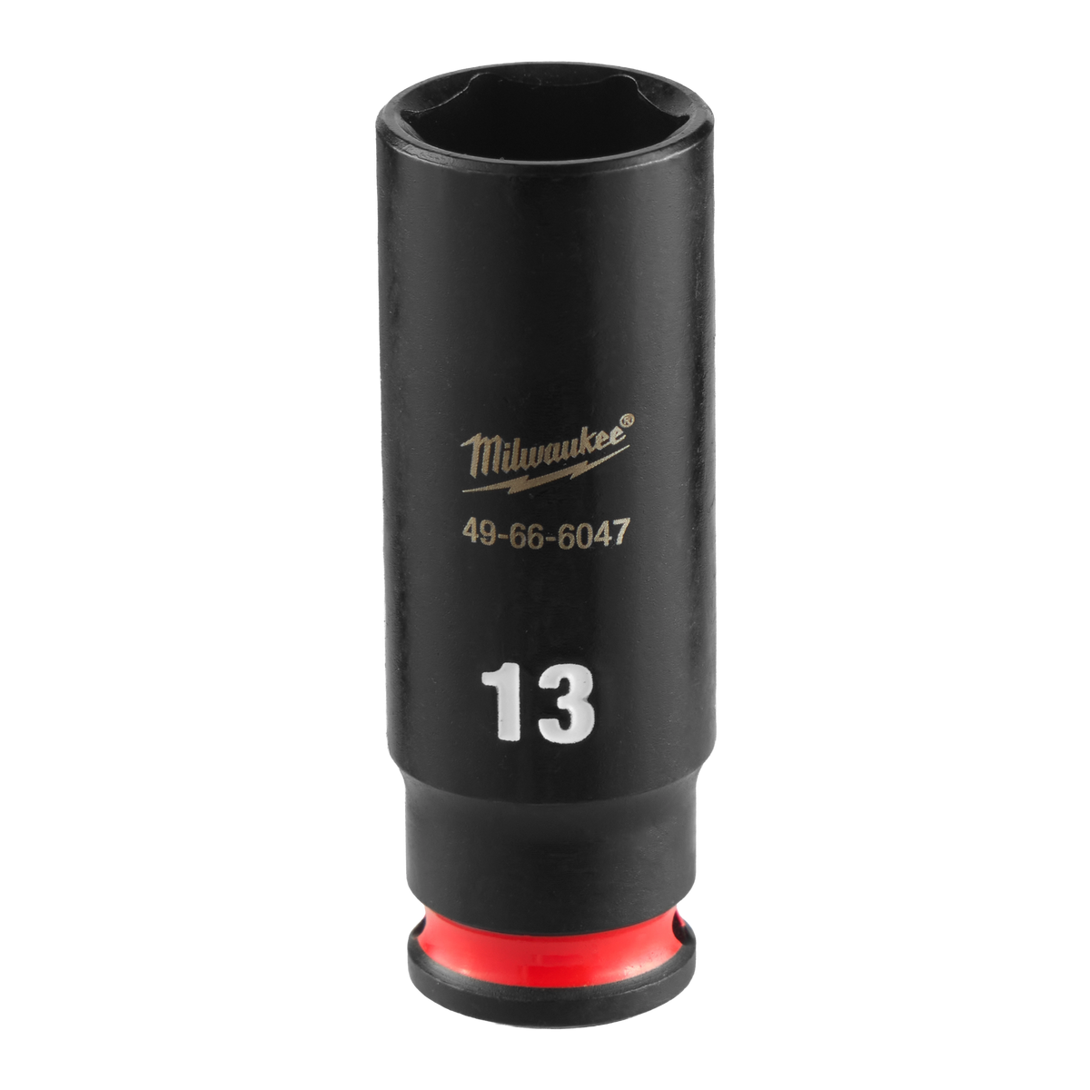 Milwaukee 49-66-6047 SHOCKWAVE Impact Duty 1/4" Drive 13MM Deep 6 Point Socket