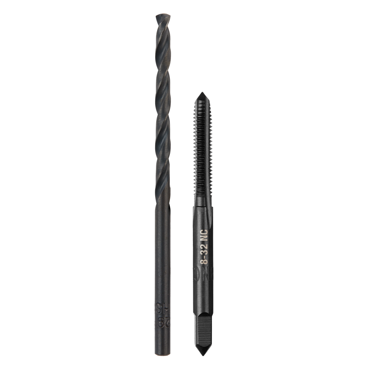 Milwaukee 49-57-5521 8-32 NC Straight Flute Plug Tap & #29 Drill Bit