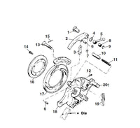 RIDGID 43830 Throw-out Lever, for 1224 Threading Machine