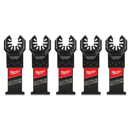 Milwaukee 49-25-1565 1-3/8" NITRUS Carbide Extreme Metal Universal Fit Oscillating Multi-Tool Blade (5 PK)