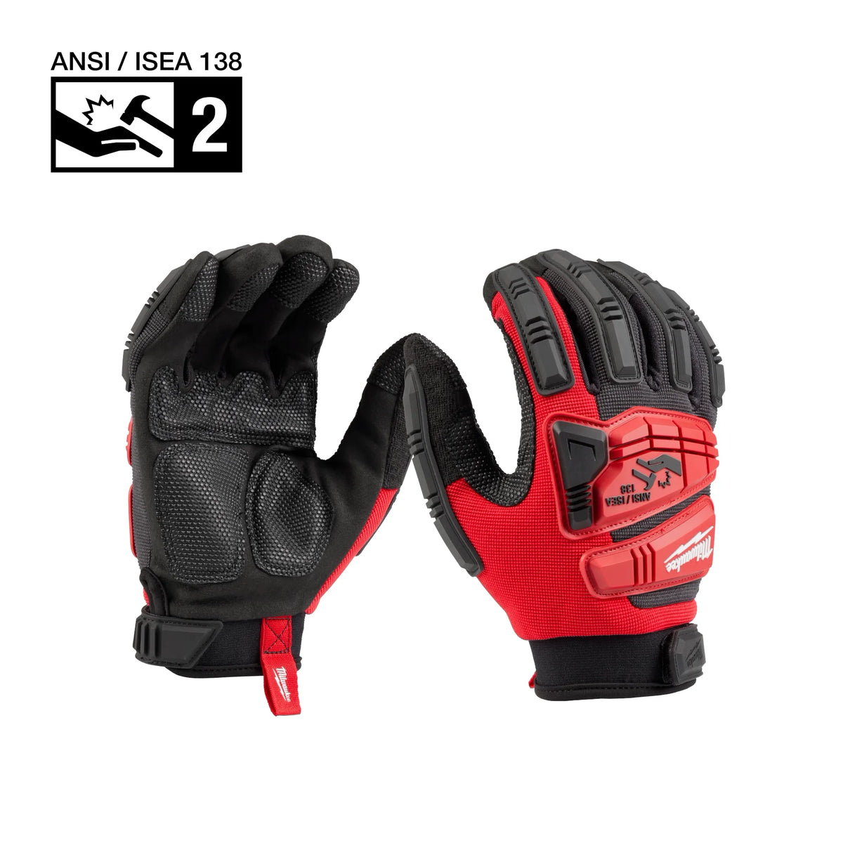 Milwaukee 48-73-8552 Impact Wrecking Work Glove - L (Pack of 6)