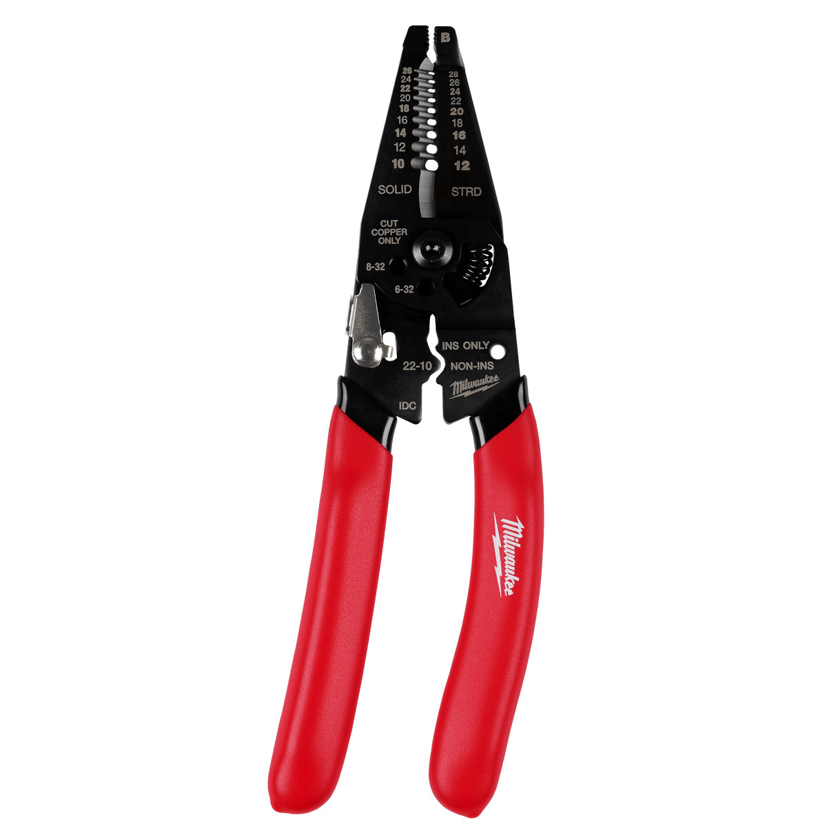 Milwaukee 48-22-3052 10-28 AWG Multi-Purpose Dipped Grip Wire Stripper & Cutter w/ Reinforced Head