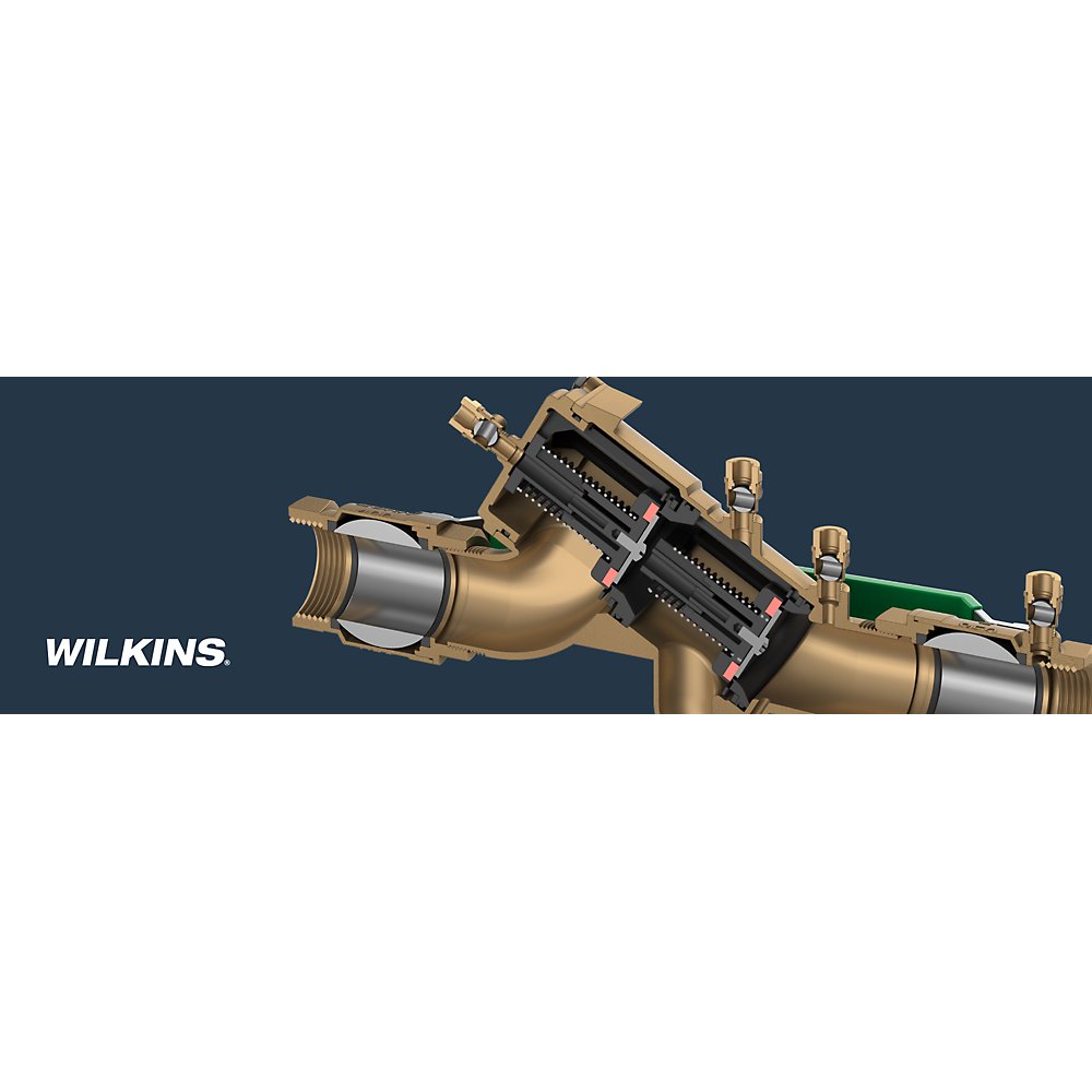 Zurn 2-975XL3S Lead-Free Backflow Preventer - Bronze Reduced Pressure Principle Assembly with EZ Swap Modular Check Valves