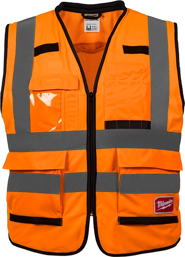 Milwaukee 48-73-5093 Class 2 High Visibility Orange Performance Safety Vest - 2XL/3XL (ANSI/CSA) (Pack of 12)