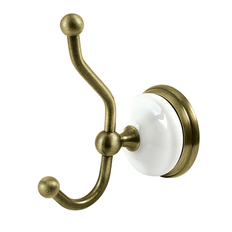 Victorian BA1117AB Robe Hook, Antique Brass