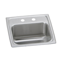 Elkay Celebrity Stainless Steel 15" x 15" x 6-1/8", 2-Hole Single Bowl Drop-in Bar Sink BCR152