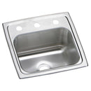 Elkay 20 Gauge Stainless Steel 15" x 15" x 6.125" Single Bowl Drop-in Bar/Prep Sink BPSR15X
