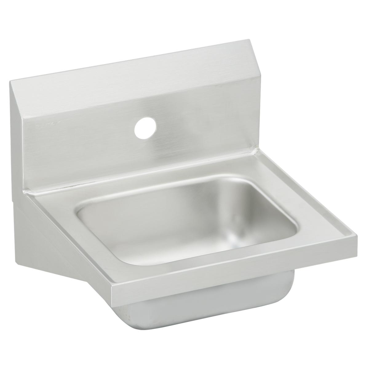 Elkay Stainless Steel 16-3/4" x 15-1/2" x 13", Single Bowl Wall Hung Handwash Sink CHS17161