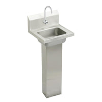 Elkay Stainless Steel 16-3/4" x 15-1/2" x 13", Single Bowl Wall Hung Handwash Sink Kit CHSP1716SACC