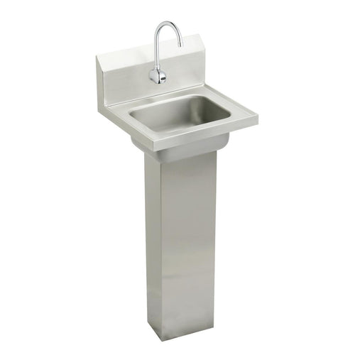 Elkay Stainless Steel 16-3/4" x 15-1/2" x 13", Single Bowl Wall Hung Handwash Sink Kit CHSP1716SACC