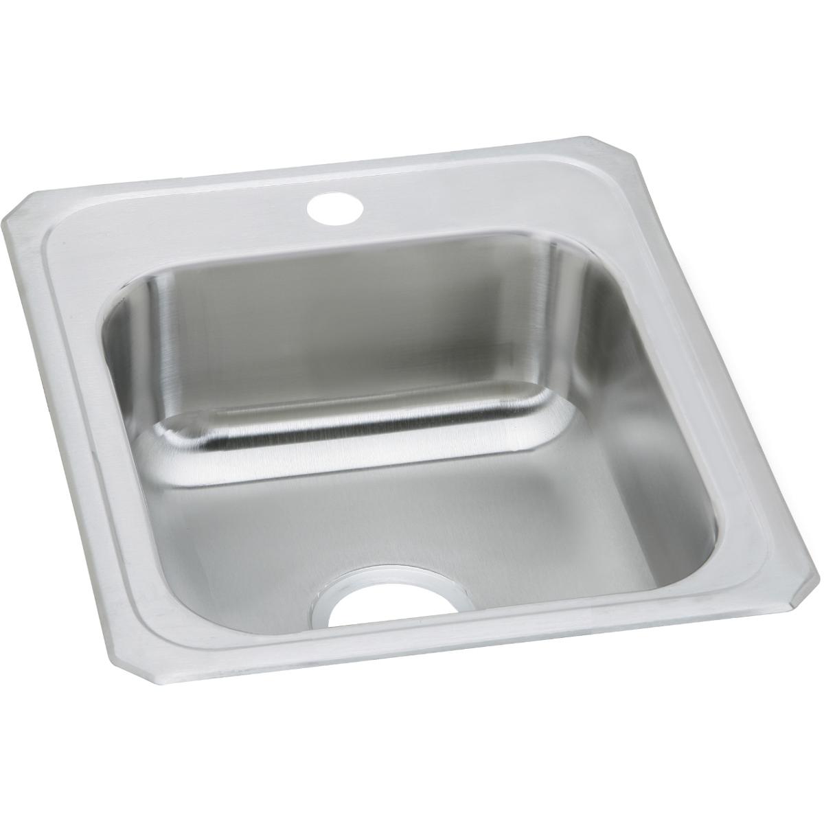 Elkay Celebrity Stainless Steel 17" x 21-1/4" x 6-7/8", 1-Hole Single Bowl Drop-in Sink CR17211
