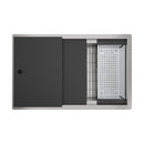 Elkay Circuit Chef Workstation Stainless Steel 32-1/2" x 20-1/2" x 10" Single Bowl Undermount Sink Kit w/Black Polymer Boards CS30BPK