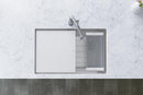 Elkay Circuit Chef Workstation Stainless Steel 32-1/2" x 20-1/2" x 10" Single Bowl Undermount Sink Kit w/White Polymer Boards CS30WPK
