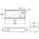 Elkay Circuit Chef Workstation Stainless Steel 45-1/2" x 20-1/2" x 10" Single Bowl Undermount Sink Kit w/Black Polymer Boards CS45BPK