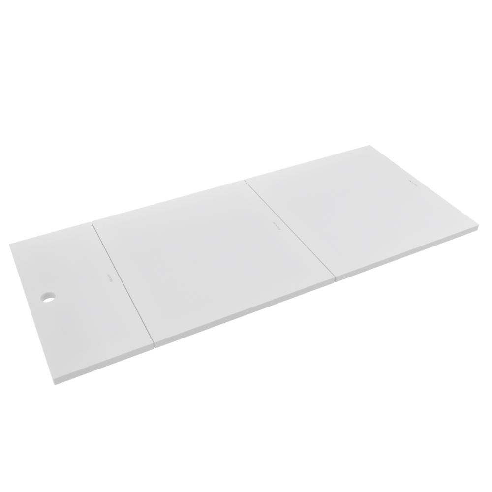 Elkay Circuit Chef White Polymer 43-3/4" x 18-3/4" x 1/2" Cutting Boards CS45WP