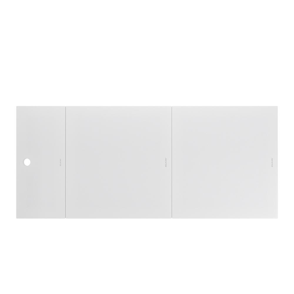 Elkay Circuit Chef White Polymer 43-3/4" x 18-3/4" x 1/2" Cutting Boards CS45WP
