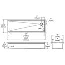 Elkay Circuit Chef Workstation Stainless Steel 59-1/2" x 20-1/2" x 10" Single Bowl Undermount Sink Kit w/Black Polymer Boards CS60BPK
