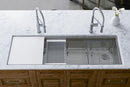 Elkay Circuit Chef Workstation Stainless Steel 59-1/2" x 20-1/2" x 10" Single Bowl Undermount Sink Kit w/White Polymer Boards CS60WPK