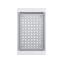 Elkay Circuit Chef Stainless Steel 17-3/4" x 11" x 4-1/2" Colander with White Polymer Handles CSLCWP