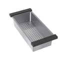Elkay Circuit Chef Stainless Steel 17-3/4" x 8" x 4-1/2" Colander with Black Polymer Handles CSSCBP