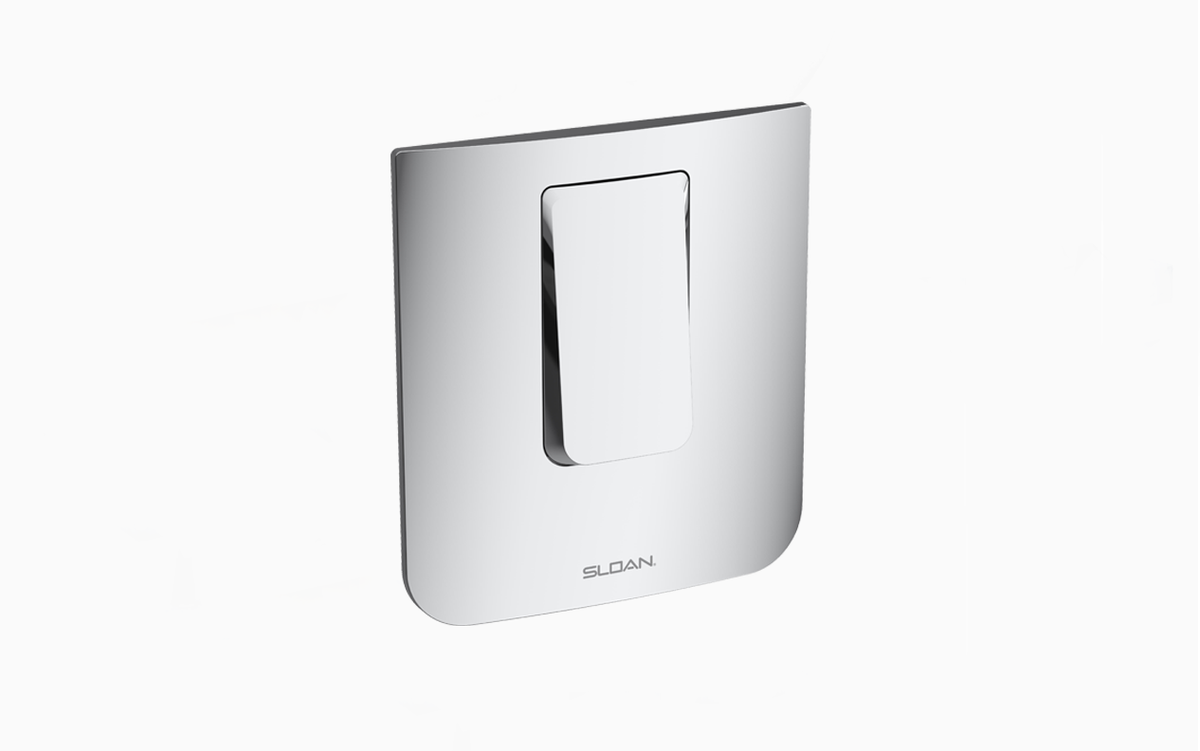 Sloan CX-154-1.28 Concealed Manual Flushometer, 1.28 gpf, Rear Spud, Polished Chrome