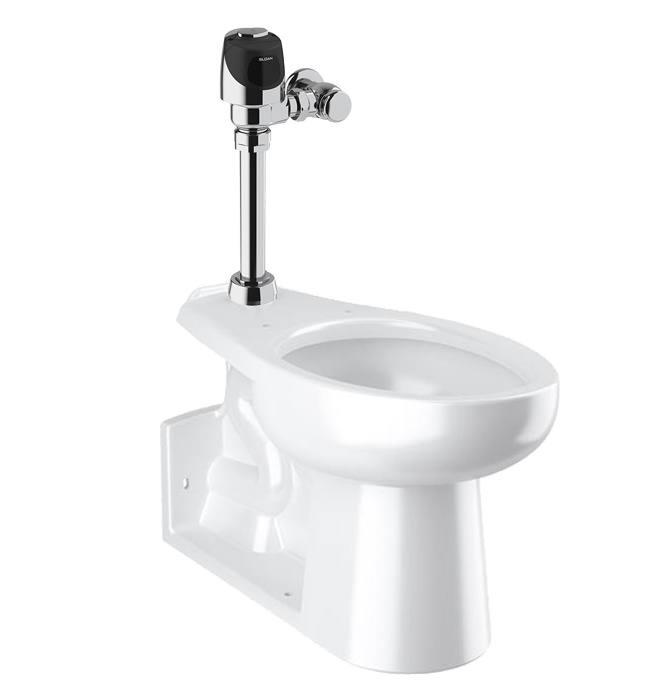 Sloan WETS-2220.1100 Water Closet Combo, ST-2229 Floor-Mounted Top Spud with ECOS 8111-1.28