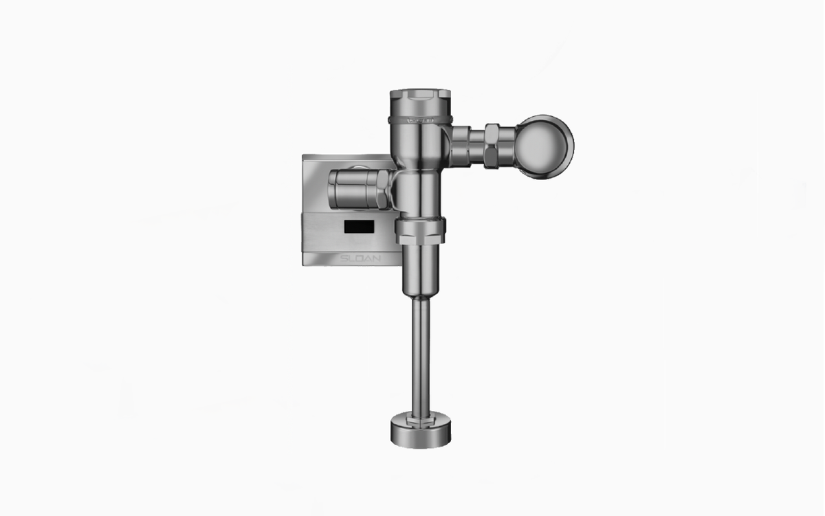 Sloan Crown II 186 ESS Exposed Hardwired Sensor Urinal Flushometer (1.0 GPF), 24V, Less Override, Polished Chrome