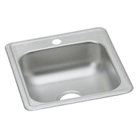 Elkay Dayton Stainless Steel 17" x 19" x 6-1/8", 1-Hole Single Bowl Drop-in Bar Sink D117191