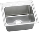 Elkay 18 Gauge Stainless Steel 22" x 19.5" x 10.125" Single Bowl Top Mount Kitchen Sink DLRQ2219104