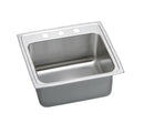 Elkay 18 Gauge Stainless Steel 25" x 21.25" x 10.125" Single Bowl Top Mount Kitchen Sink Kit DLR252110PDMR2
