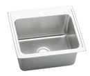 Elkay 18 Gauge Stainless Steel 25" x 22" x 10.375" Single Bowl Top Mount Kitchen Sink DLRQ2522103