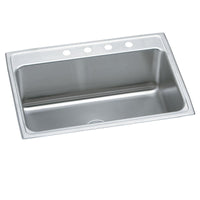 Elkay Lustertone Classic Stainless Steel 31" x 22" x 11-5/8", 4-Hole Single Bowl Drop-in Sink DLR3122124