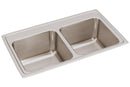 Elkay 18 Gauge Stainless Steel 33" x 19.5" x 10.125" Double Bowl Drop-in Kitchen Sink DLR331910X