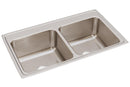 Elkay 18 Gauge Stainless Steel 37" x 22" x 10.125" Double Bowl Drop-in Kitchen Sink DLR372210X