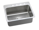 Elkay 18 Gauge Stainless Steel 27" x 22" x 10" Single Bowl Dual Mount Kitchen Sink Kit DLSR272210PD2