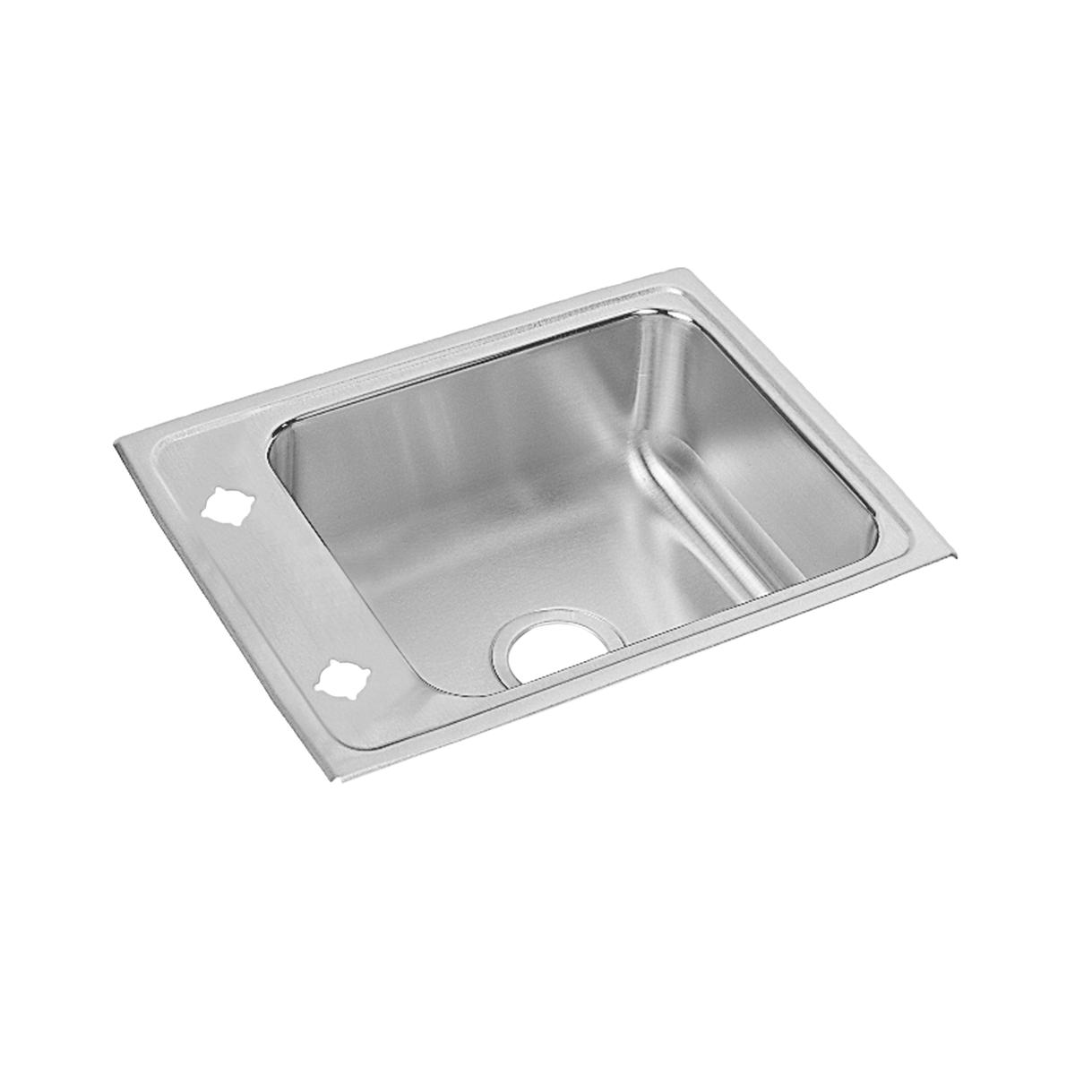Elkay Lustertone Classic Stainless Steel 22" x 17" x 6", Single Bowl Drop-in Classroom ADA Sink DRKAD2217602