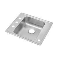 Elkay Lustertone Classic Stainless Steel 22" x 19-1/2" x 5-1/2", Single Bowl Drop-in Classroom ADA Sink DRKADQ2220552