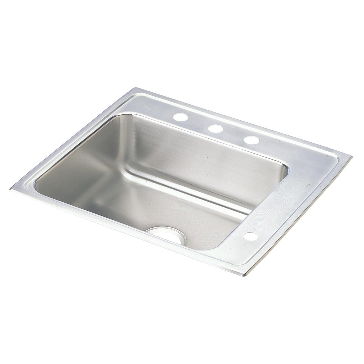 Elkay Lustertone Classic Stainless Steel 22" x 19-1/2" x 4-1/2", Single Bowl Drop-in Classroom ADA Sink DRKAD222045R4
