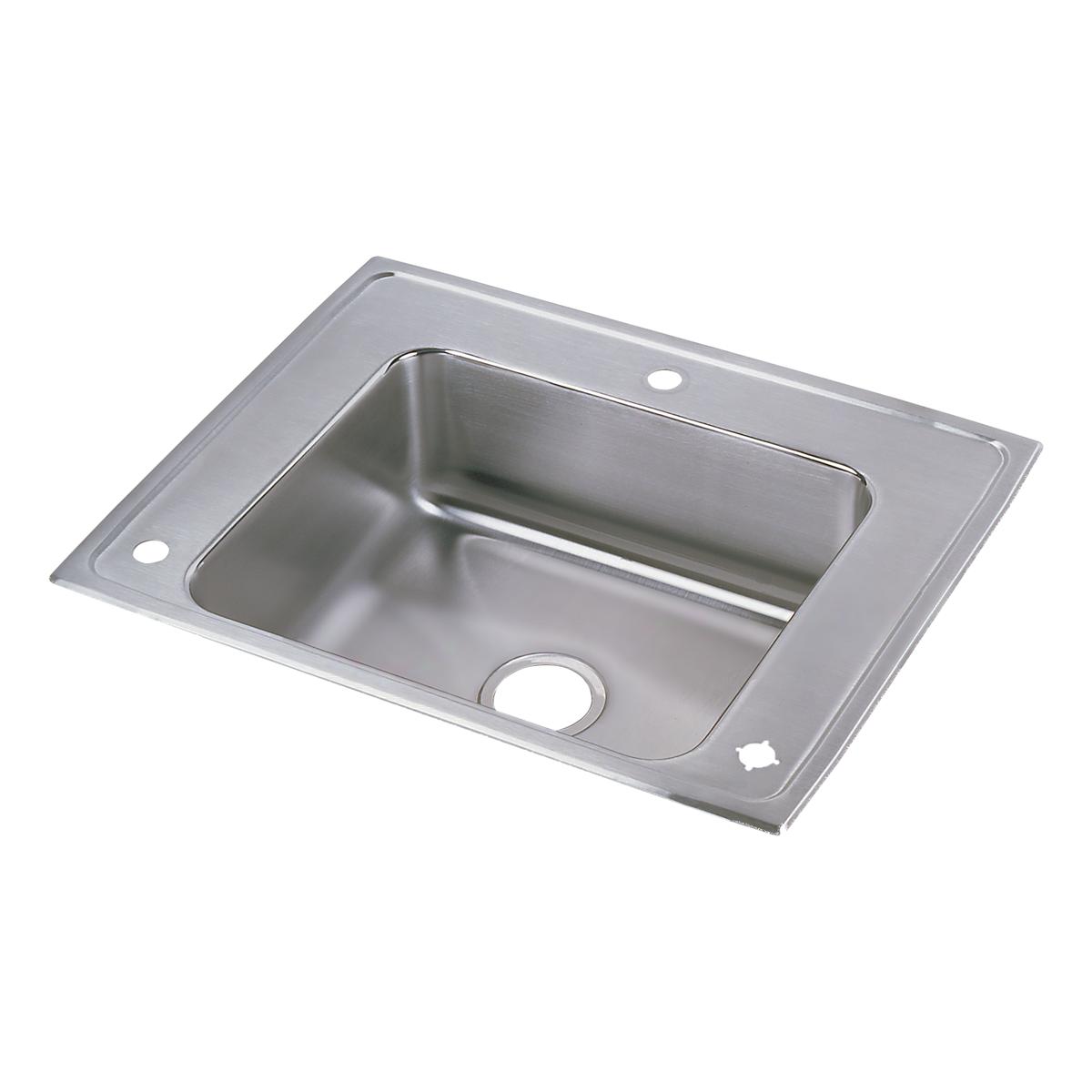 Elkay Lustertone Classic Stainless Steel 28" x 22" x 5", Single Bowl Drop-in Classroom ADA Sink DRKAD282250L