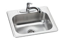 Elkay 20 Gauge Stainless Steel 25" x 22" x 8.0625" Single Bowl Drop-in Kitchen Sink DSE12522X