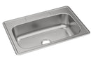 Elkay 20 Gauge Stainless Steel 33" x 22" x 8.0625" Single Bowl Drop-in Kitchen Sink DSE13322X